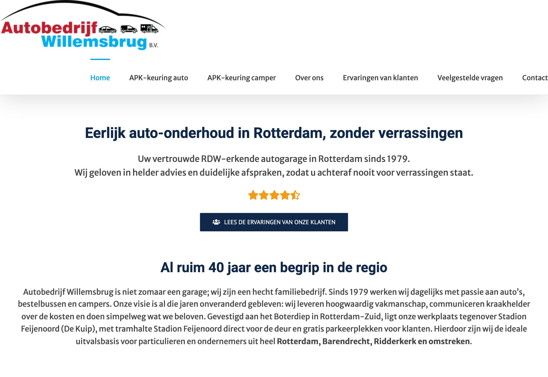 De oude autobedrijf-site